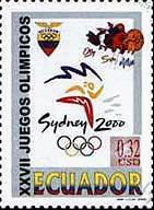 厄瓜多尔邮政发行的奥运会吉祥物邮票