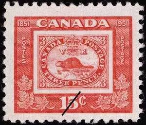 加拿大海狸邮票