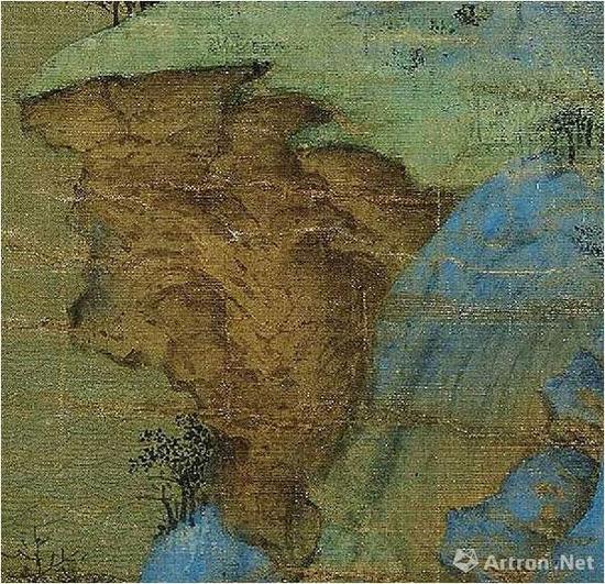 《千里江山图》中的岩崖