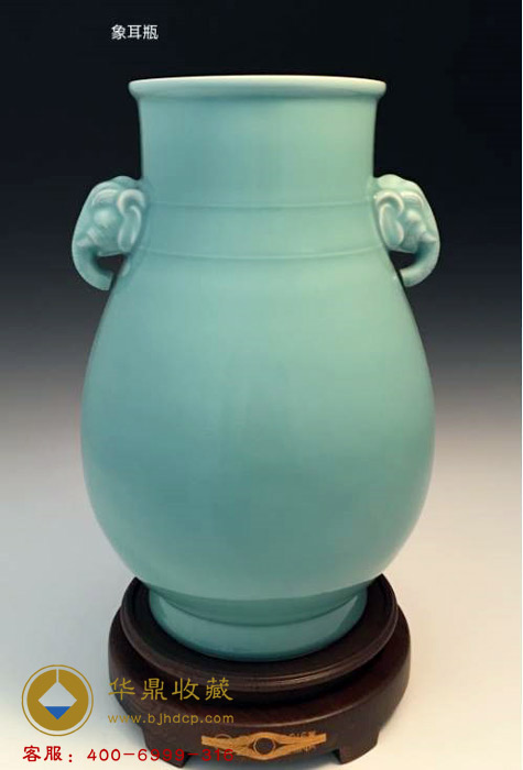G20杭州峰会国礼珍品瓷象耳瓶