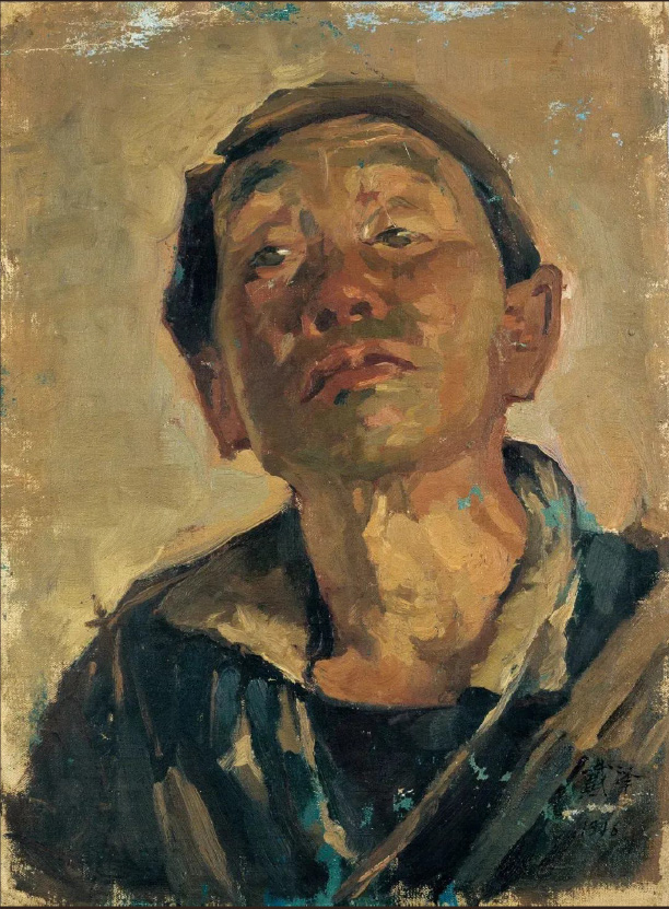 北平乞丐 油画 1946年 40.6cm×29.6cm 中央美术学院美术馆藏