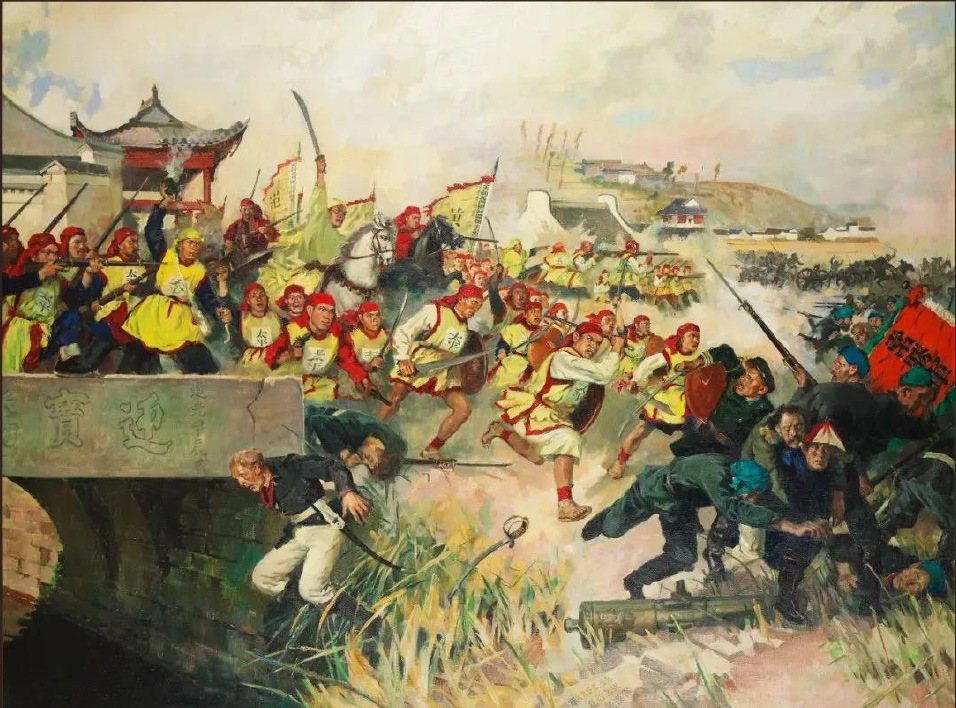 胜利的行列 油画 1961年 160cm×221cm 中国国家博物馆藏