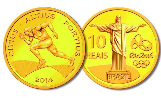第一批里约奥运金币