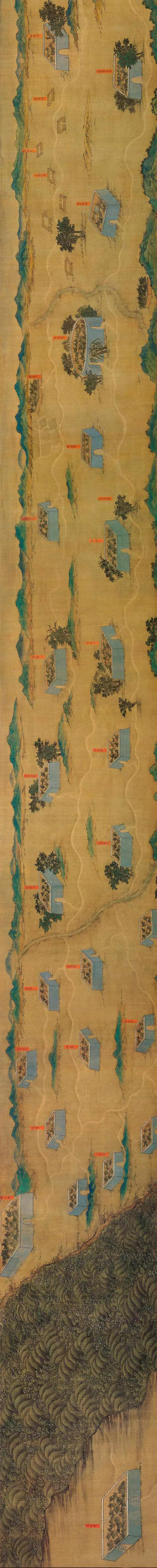 丝路山水地图 细节