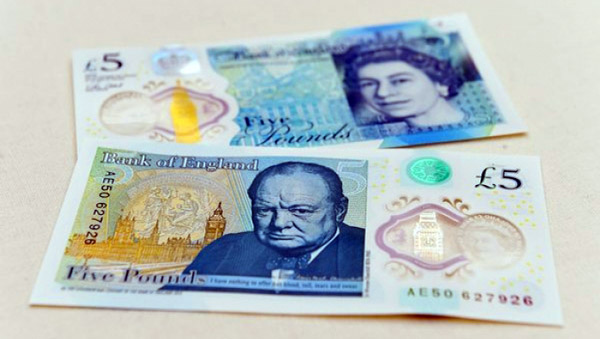 英格兰5英镑塑料钞