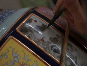 中华瓷王绘制细节