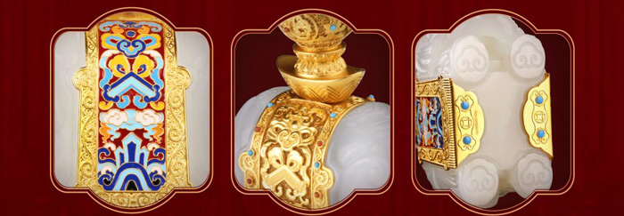 故宫600周年纪念玉玺太和宝象细节